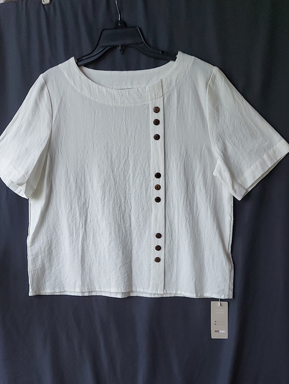 Women’s White  EMERY ROSE 100% COTTON Top